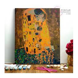 Peinture aux numéros Le baiser de Klimt - IkaIpaka Royan