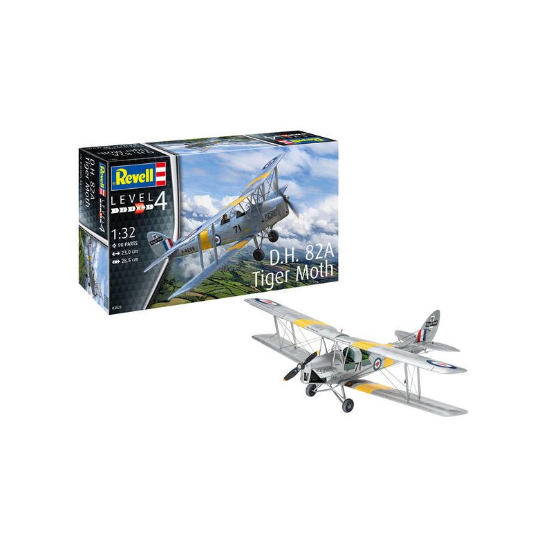 Maquette Avion D.H. 82A Tiger Moth REVELL Ikaipaka jeux &