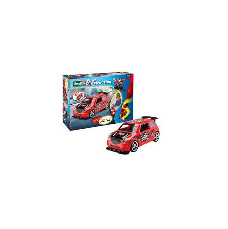 Maquette Voiture de Rallye à friction, rouge  Ikaipaka jeux &