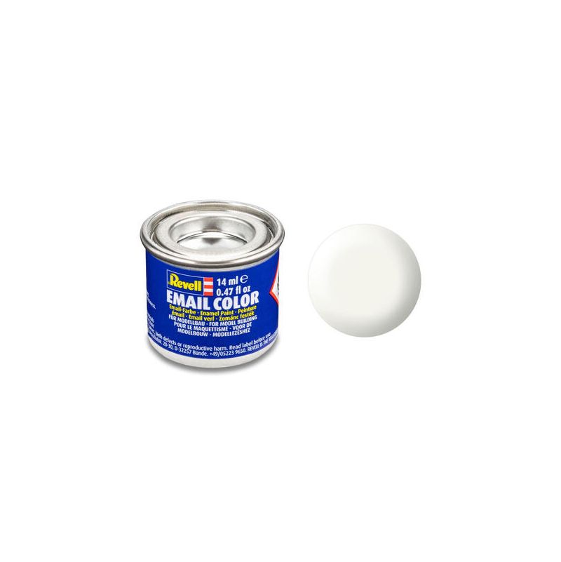 Peinture à Maquette 301 SM REVELL COLOR (EMAIL) BLANC SATINÉ