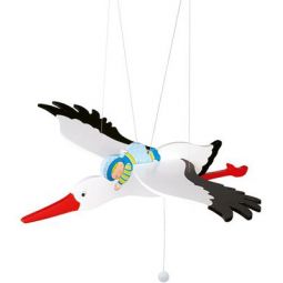 Mobile Cigogne avec bébé Goki Ikaipaka jeux & jouets Royan