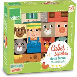 Cubes Sonores A la Ferme Vilac VILAC Ikaipaka jeux & jouets