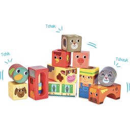 Cubes Sonores A la Ferme Vilac VILAC Ikaipaka jeux & jouets
