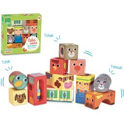 Cubes Sonores A la Ferme Vilac VILAC Ikaipaka jeux & jouets