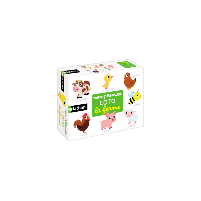 Mon premier Loto La Ferme Nathan Nathan Ikaipaka jeux & jouets