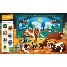 Cherche et trouve des tout-petits A la ferme! AUZOU Ikaipaka