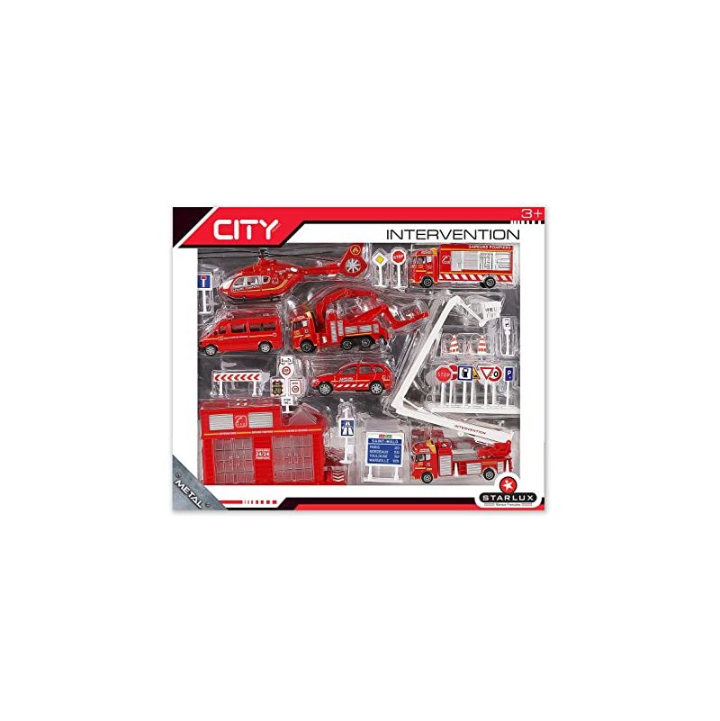 Coffret Véhicules de Pompiers STARLUX Ikaipaka jeux & jouets