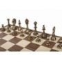 Echiquier Echec 35CM Noyer Pièce en Métal  Ikaipaka jeux &