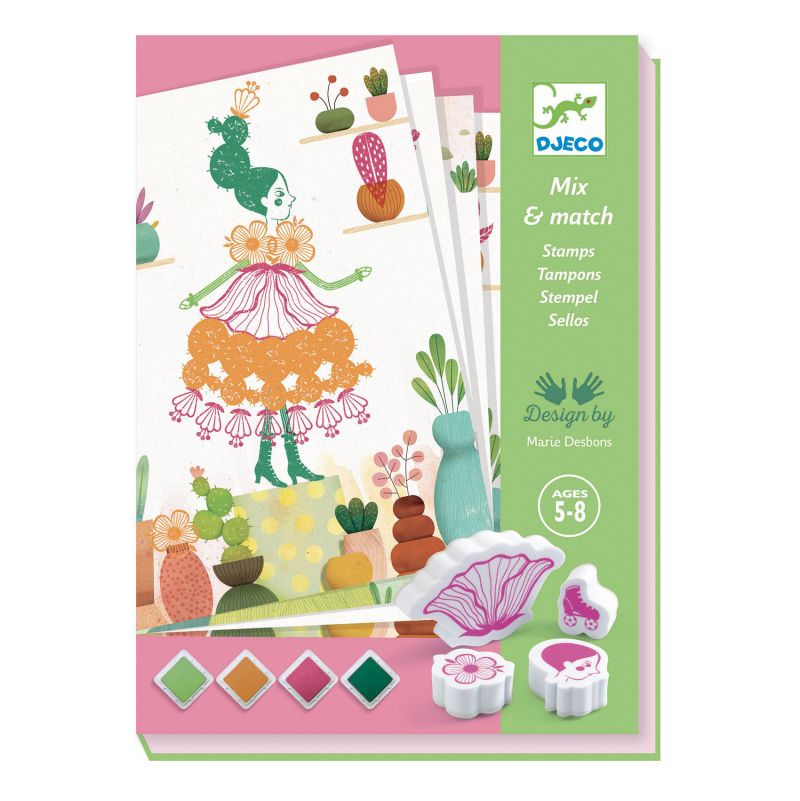 Mix & Match Flowers Girls Djeco Djeco Ikaipaka jeux & jouets