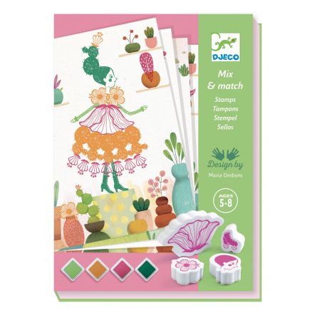 Mix & Match Flowers Girls Djeco Djeco Ikaipaka jeux & jouets