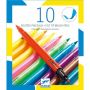 Les couleurs - Pour les grands 10 feutres pinceaux - pop - IkaIpaka Royan