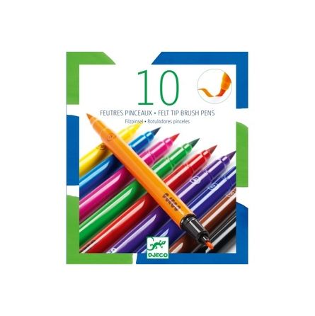 Les couleurs - Pour les grands 10 feutres pinceaux - classique