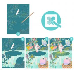 Cartes à gratter L'étang Djeco Ikaipaka jeux & jouets Royan