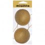 Sachet 2 Boules avec cordon doré Décopatch - IkaIpaka Royan