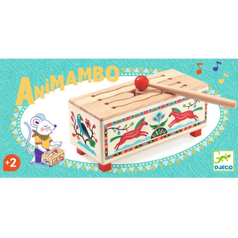 Animambo Wooden Drum Djeco Ikaipaka jeux & jouets Royan