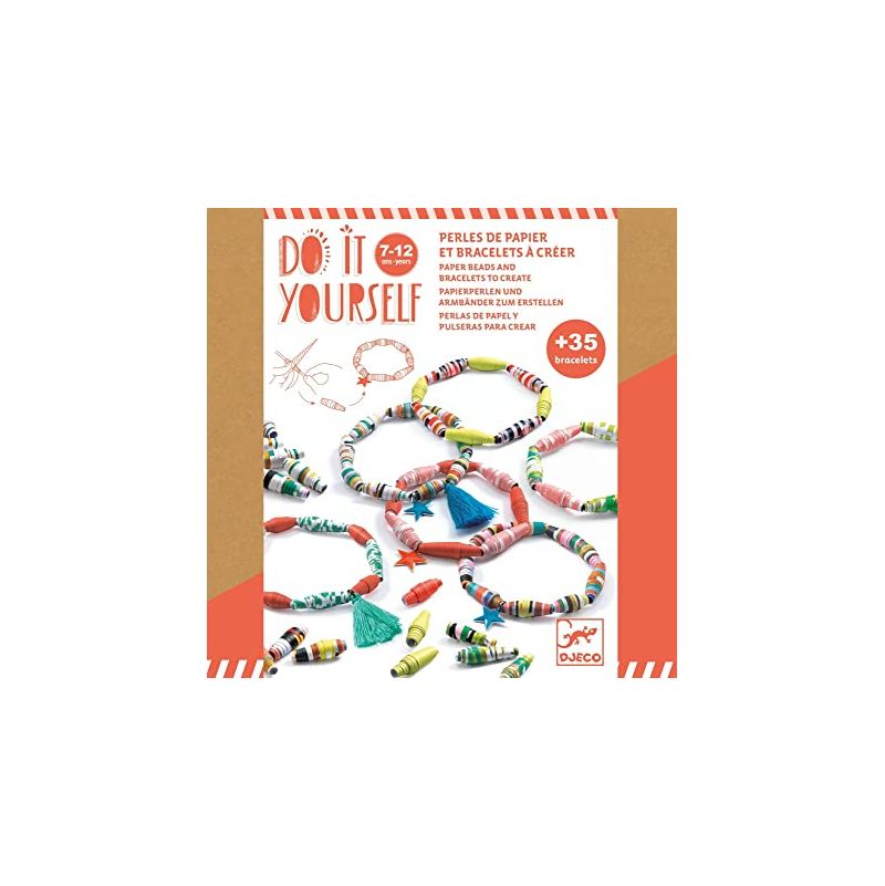 DIY Perles de papier et bracelets à créer Djeco Ikaipaka jeux &