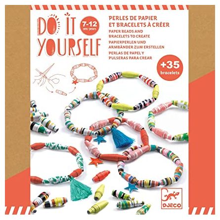 DIY Perles de papier et bracelets à créer Djeco Ikaipaka jeux &