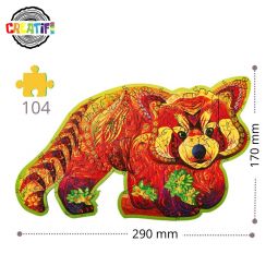 Puzzle en bois Le Panda Roux - IkaIpaka Royan