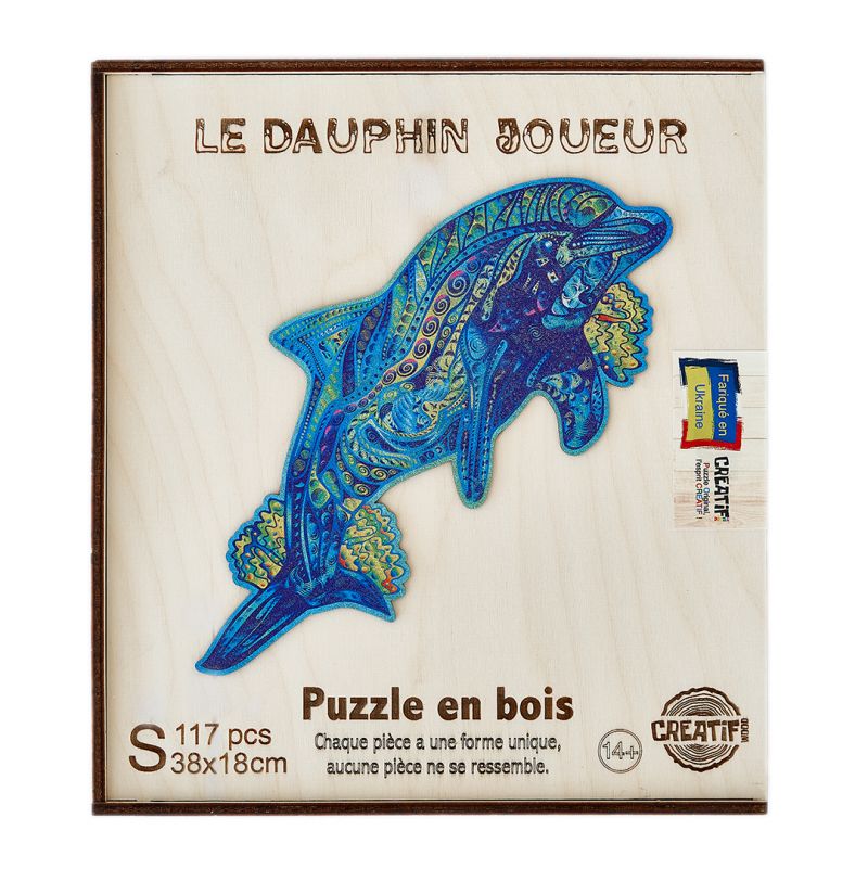 Puzzle en bois La Dauphin Joueur - IkaIpaka Royan