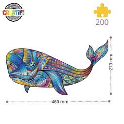 Puzzle en bois La Baleine Bleue - IkaIpaka Royan