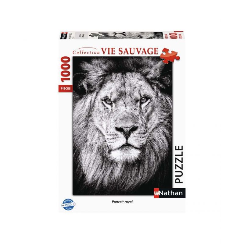 Puzzle 1000p Portrait Royal Lion Ravensburger Ikaipaka jeux &