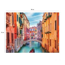 Puzzle 2000p Sur les canaux de venise Nathan Ikaipaka jeux &