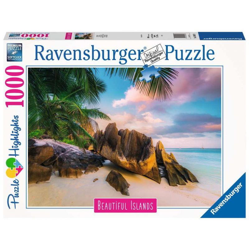 Puzzle 1000p Les Seychelles Ravensburger Ikaipaka jeux & jouets