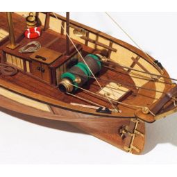 Maquette bois Bateau de Pêche Palamos Occre Ikaipaka jeux &