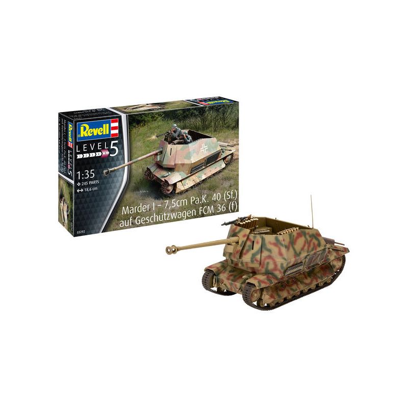 Maquette Char Marder I - 7,5cm Pa.K. 40 (Sf.) auf FCM 36(f)