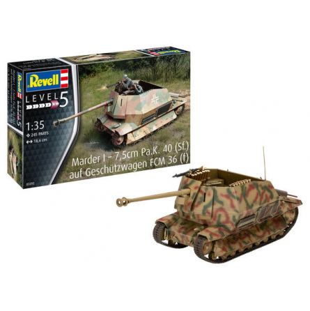 Maquette Char Marder I - 7,5cm Pa.K. 40 (Sf.) auf FCM 36(f)
