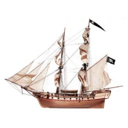 Maquette bois Bâteau Corsair Bergantin Occre Ikaipaka jeux &