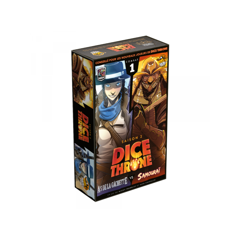 DICE THRONE S2 - As de la gâchette vs Samouraï  Ikaipaka jeux &