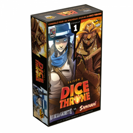 DICE THRONE S2 - As de la gâchette vs Samouraï  Ikaipaka jeux &