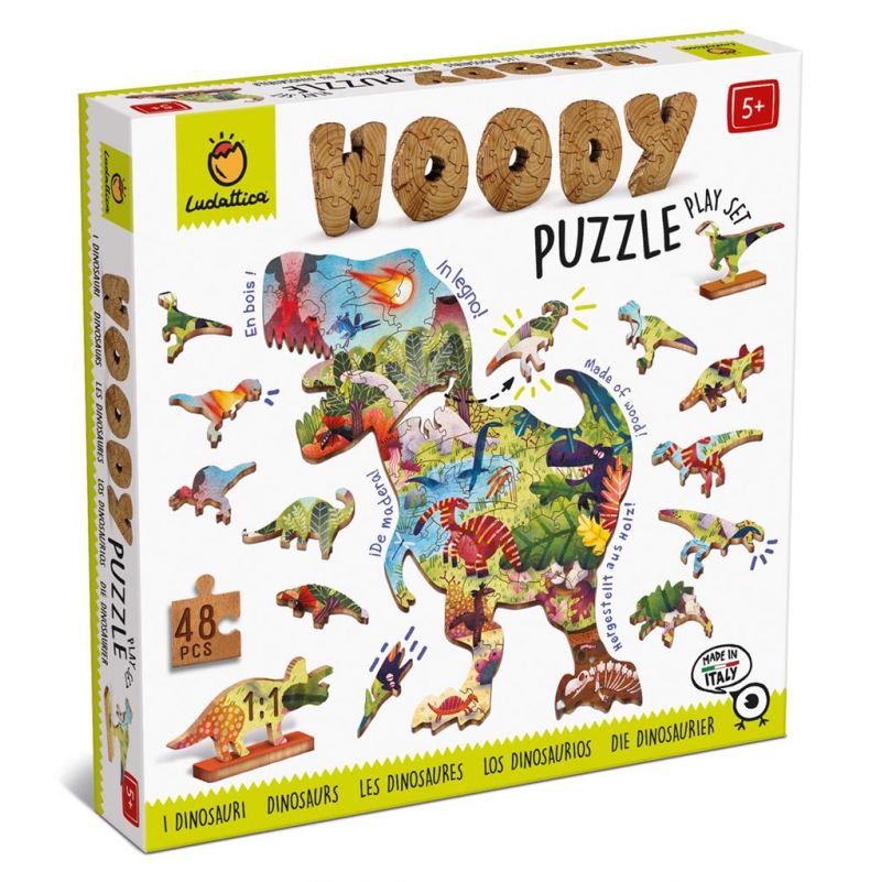 Woody Puzzle Dinosaure - IkaIpaka Royan