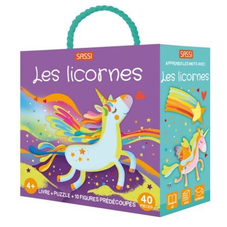 Q-Box Les Licornes puzzle 40p Sassi Ikaipaka jeux & jouets Royan