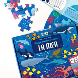 Puzzle + livre La mer 205p Sassi Ikaipaka jeux & jouets Royan
