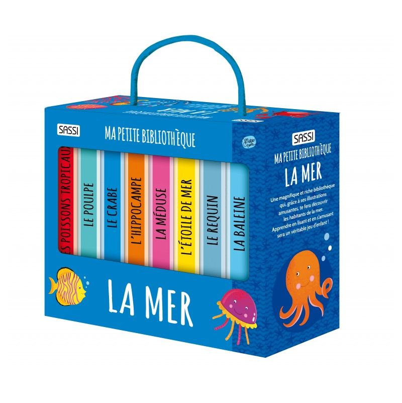 Livre Ma petite bibliothèque La Mer Sassi Ikaipaka jeux &