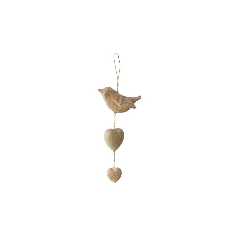 Oiseau et coeur à suspendre Décopatch - IkaIpaka Royan