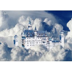 Puzzle 500p Château de Neuschwanstein dans les nuages BlueBird