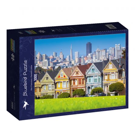Puzzle 3000p San Francisco Painted Ladies BlueBird Ikaipaka