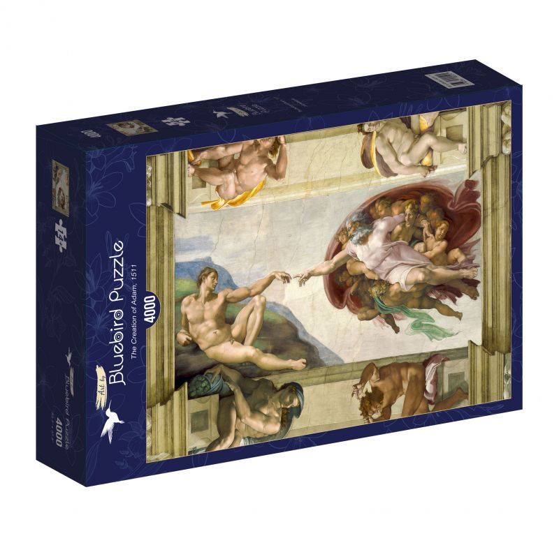 Puzzle 4000p La création Michel Ange BlueBird Ikaipaka jeux &