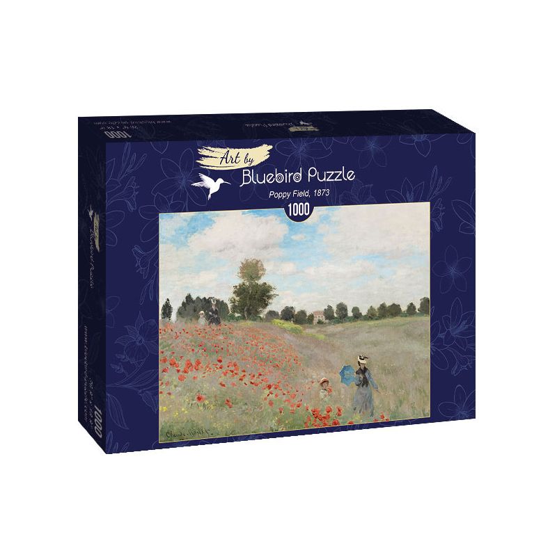 Puzzle 1000p Champ de Coquelicots C.Monet BlueBird Ikaipaka
