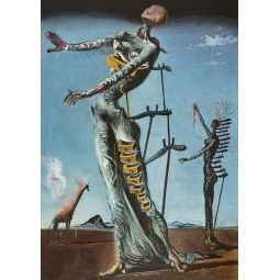 Puzzle 1000p Burning Giraffe Salvador Dali BlueBird Ikaipaka