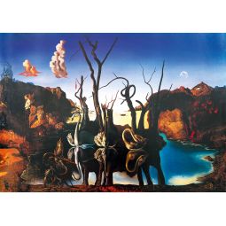 Puzzle 1000p Salvador Dalí - Swans Reflecting Elephants, 1937