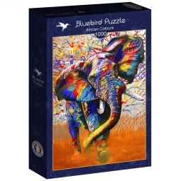 Puzzle 1000p Couleurs Africaines BlueBird Ikaipaka jeux &