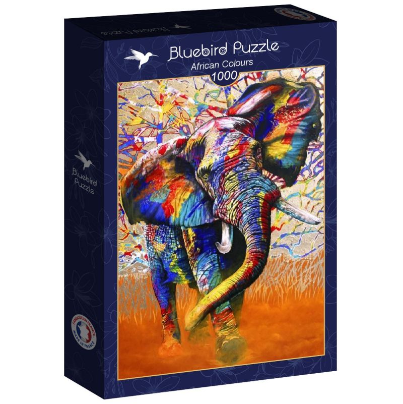 Puzzle 1000p Couleurs Africaines BlueBird Ikaipaka jeux &
