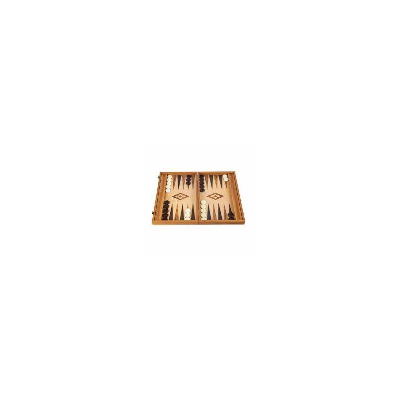 BACKGAMMON 38CM TYPE NOYER  Ikaipaka jeux & jouets Royan