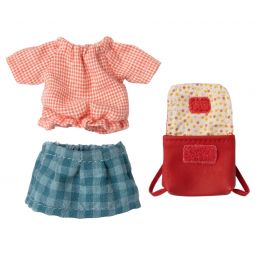 Vêtement et sac Grande Soeur Souris rouge Maïleg Maileg