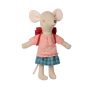 Vêtement et sac Grande Soeur Souris rouge Maïleg Maileg