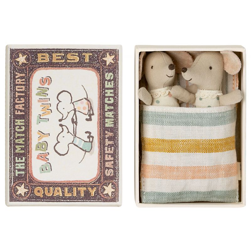 Jumeaux Bébés et leur boite Maïleg Maileg Ikaipaka jeux &